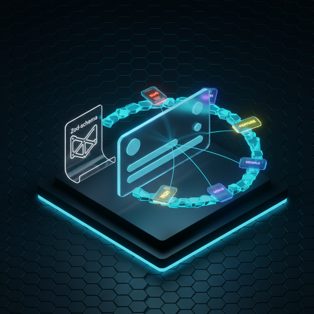 Auto-tagging feedback: category, priority, tags — none typed by the user